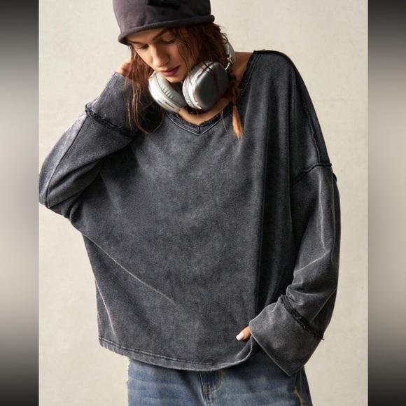 Boho cotton long sleeve blouse - Picture 5 of 8